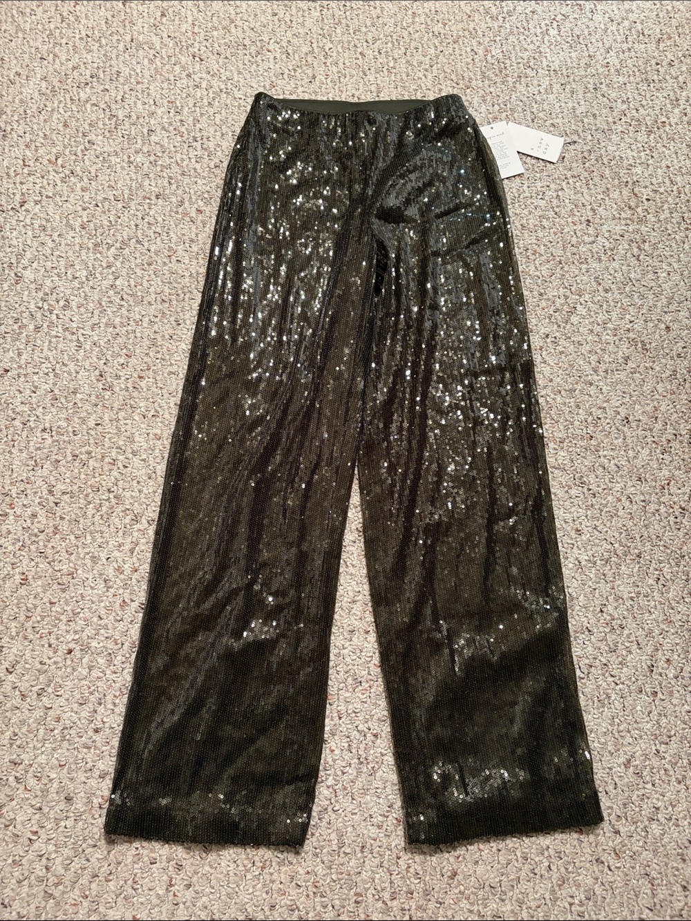 a new day Olive Green Sequin Detail Skirt